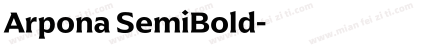 Arpona SemiBold字体转换